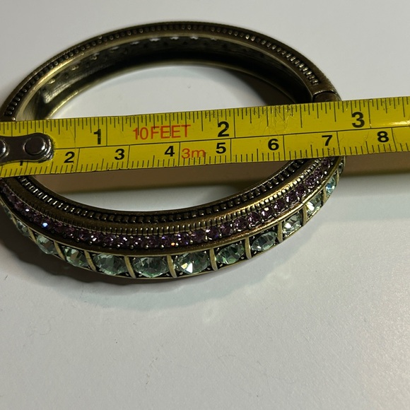 Heidi Daus Gold and Purple Ornate Bracelet - Picture 7 of 8